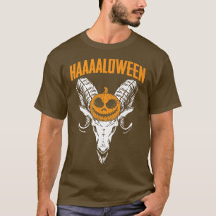 Baphomet Lazy Halloween Costume Scary Gothic 123  T-Shirt