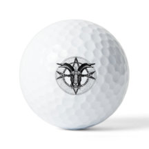 Baphomet Monochrome  Golf Balls