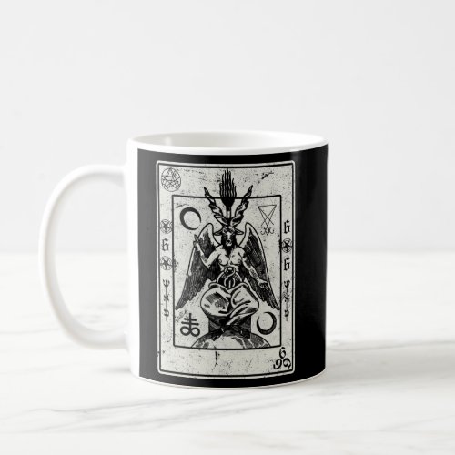 Baphomet Occult Satan Goat Head Devil Tarot Card Coffee Mug