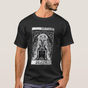 Baphomet Occult Satan Goat Head Tarot Card Death U T-Shirt