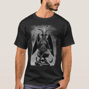 Baphomet Occult Satanic Gothic Satan Goat Head 666 T-Shirt
