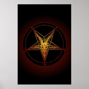 Baphomet Old Style Art Print