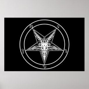 Baphomet Old Style HUGE Poster 40"x60"