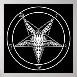 Baphomet Old Style Poster - 2-feet square