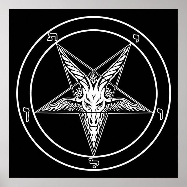 Baphomet Old Style Poster - 2-feet square (Front)