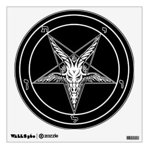 Baphomet Old Style Wall Decal 12-inch