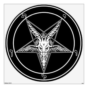 Baphomet Old Style Wall Decal-48" Wall Sticker