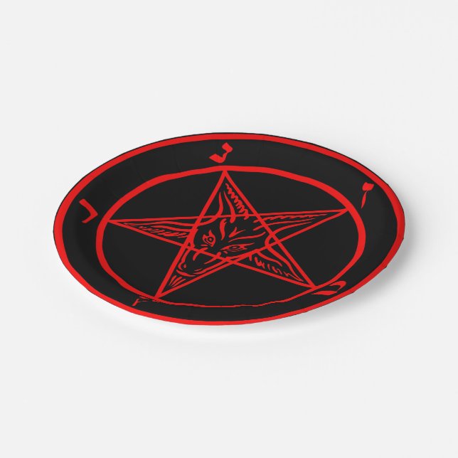 Baphomet Paper Plates (Angled)