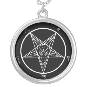Baphomet Pendant 1.4" Silver