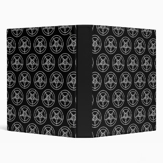 Baphomet Pentagram 1 inch  3 Ring Binder