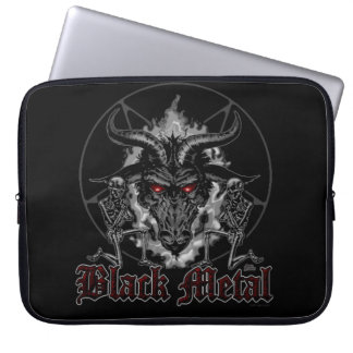 Baphomet Pentagram Black Metal Laptop Sleeve