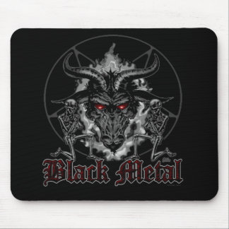 Baphomet Pentagram Black Metal Mouse Pad