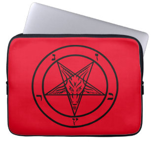 Baphomet Pentagram Laptop Sleeve