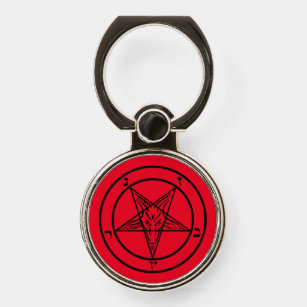 Baphomet Pentagram Phone Ring Stand