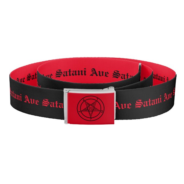 Baphomet Pentagram Satanic Belt (Coil)