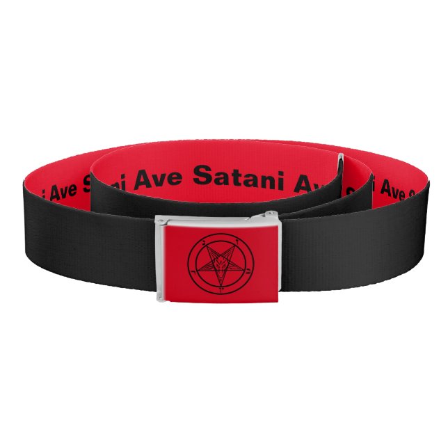 Baphomet Pentagram Satanic Belt (Coil)