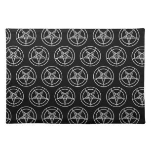 Baphomet Pentagram Satanic Cloth Placemat