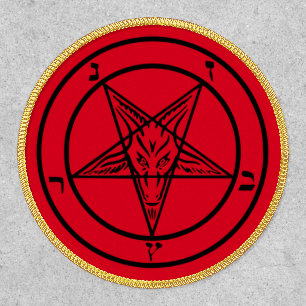 Baphomet Pentagram Satanic Patch