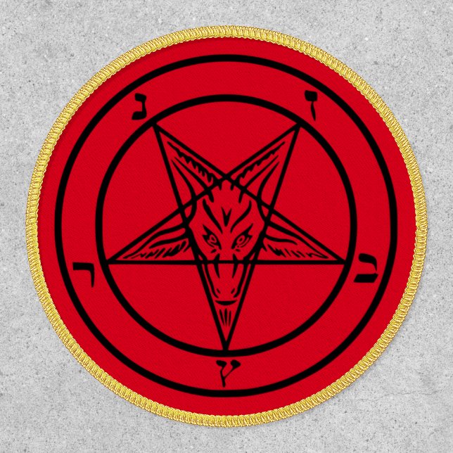 Baphomet Pentagram Satanic Patch (Front)