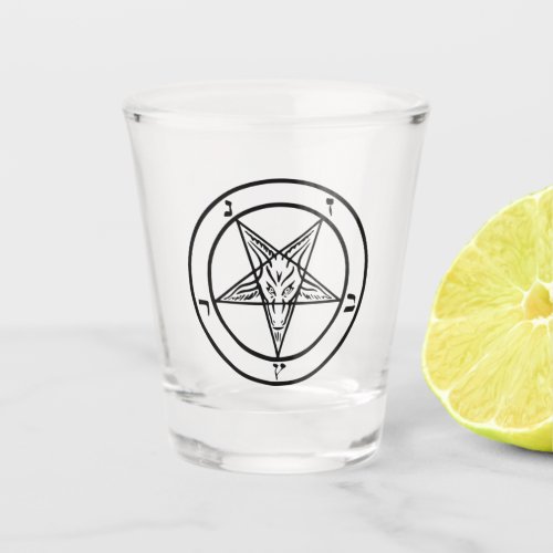 Baphomet Pentagram Satanic Shot Glass