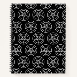 Baphomet Pentagram Satanic Spiral Notebook