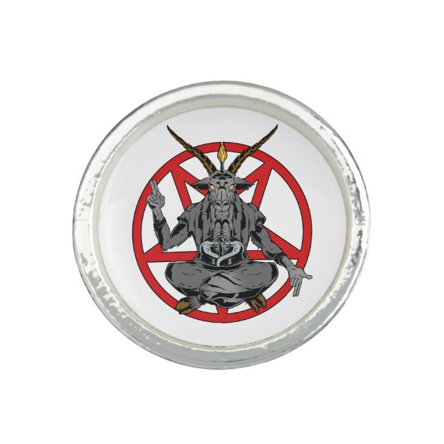 Baphomet roi de l'enfer  ring (Front)