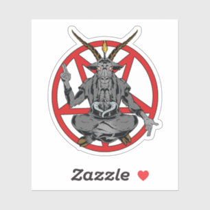 Baphomet roi de l'enfer sticker