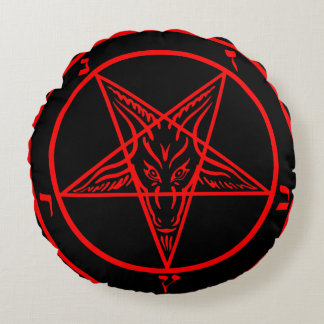 Baphomet Round Pillow