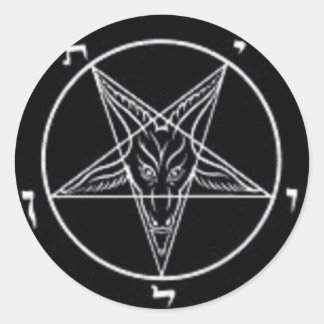 Baphomet Round Sticker Set