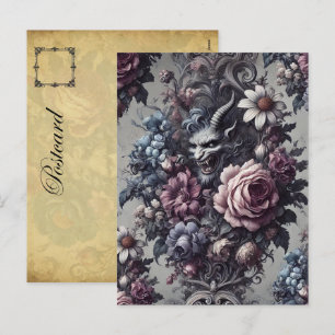 Baphomet’s Bouquet – Gothic Victorian  Holiday Postcard