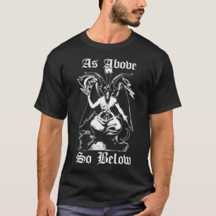 Baphomet Satanic Baphomet Sigil Goth Occult Pentag T-Shirt