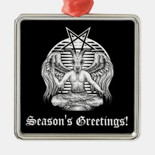 Baphomet Satanic Metal Ornament