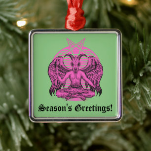 Baphomet Satanic Metal Ornament