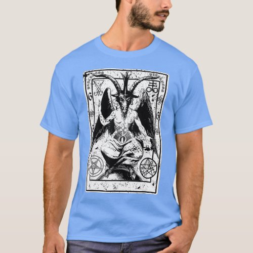Baphomet Satanic Sigil Occult Goat Devil 666 T_Shirt