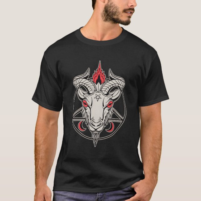Baphomet Satanic T-Shirt (Front)