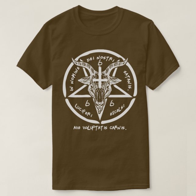 Baphomet  Sigil Of Satan  The Occult  T-Shirt (Design Front)