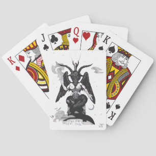 Baphomet, the Sabbatic goat. Poker Cards
