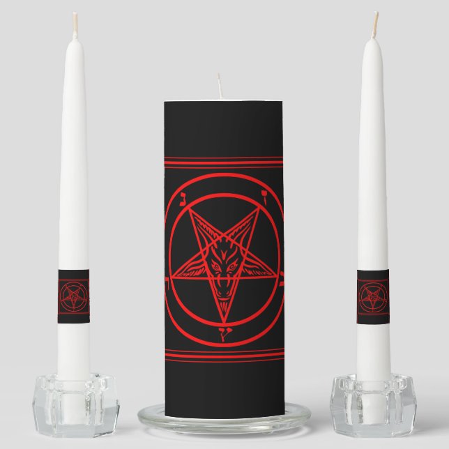 Baphomet Unity Candle Set (Front)