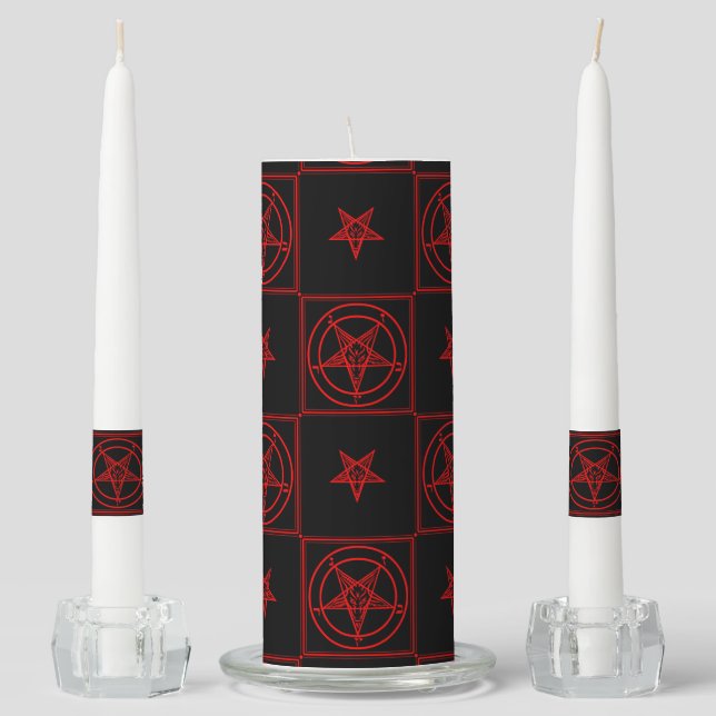 Baphomet Unity Candle Set (Front)