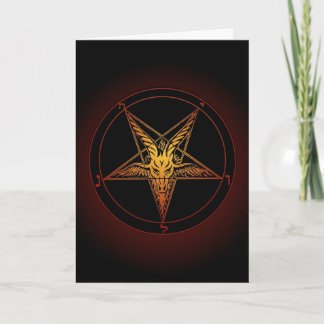 Baphomet Winter Solstice Card