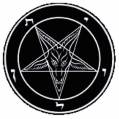 Baphomet With Black Goat Star Cutout