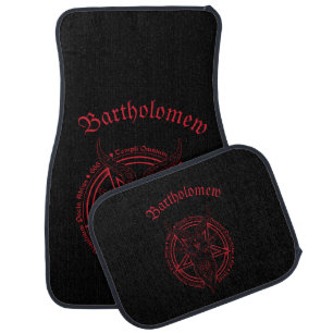 Baphomet With Magic Seal Persoalized Car Floor Mat