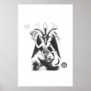 Baphomet with Sacred Seals Poster