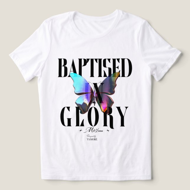 Baptised In Glory Women's  Tri-Blend Shirt (Design Front)