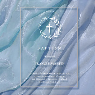 Baptism Acrylic Invitations