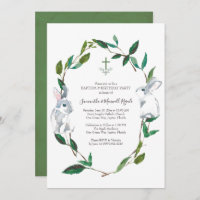 Baptism and Birthday Party Invitation