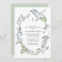 Baptism and Birthday Party Invitation