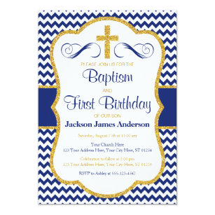 baptism 1st birthday invitations zazzle
