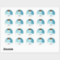 Baptism Angel Boy Classic Round Sticker | Zazzle