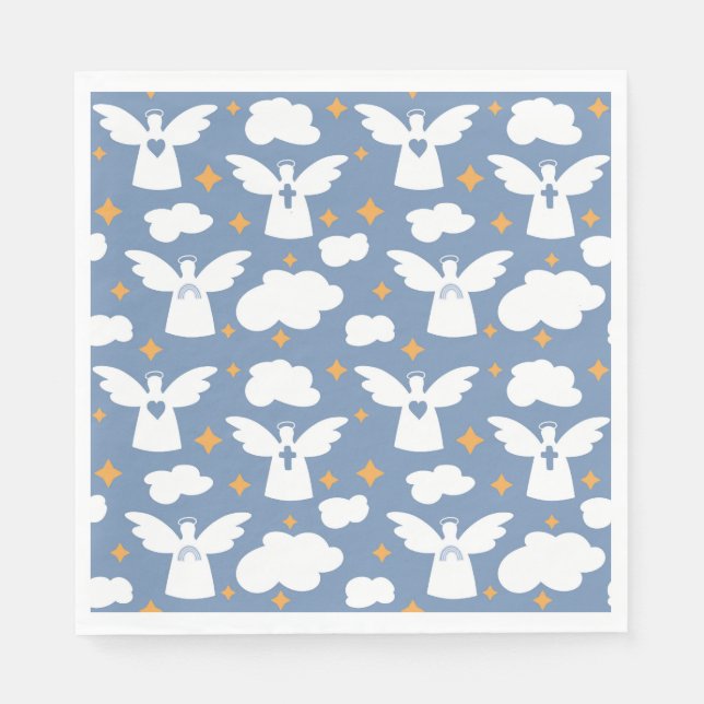 Baptism Angel paper Napkins (Front)